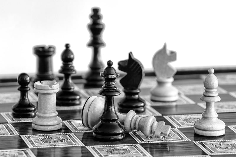 Chess pieces representing strategic leadership